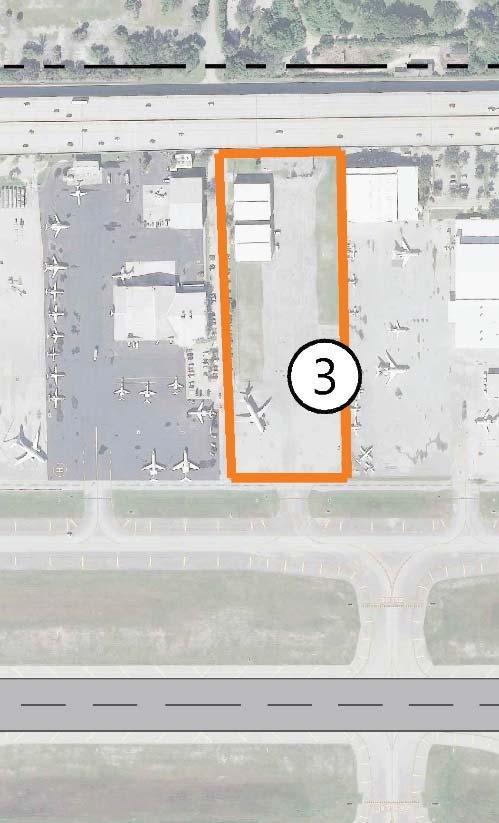 Parcel 3 Development Priorities 3 Parcel ID First Second Third Fourth PROPOSED 3 (7 Acres) GA (FBO Expansion) - - - Key Considerations: Currently utilized for BCAD storage National Jets has