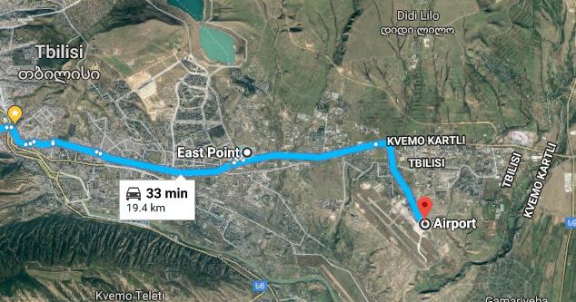 The object will be located in an easy access area, with all infrastructure, close proximity from Tbilisi International Airport, which provides