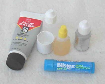 Take less stuff Smaller quantities Travel sizes Doctor s