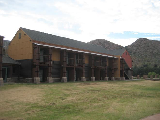 bunkhouse, pavilions Golf course Campgrounds,