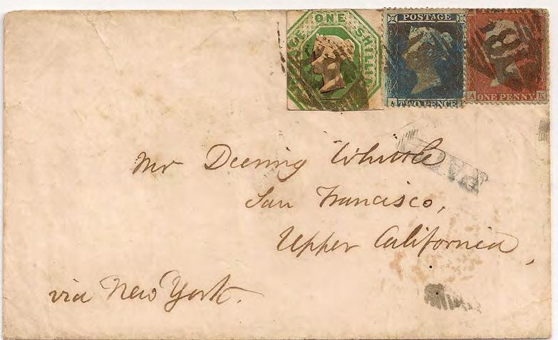 1854 MARCH 12, 1854: Glasgow, Scotland to Tampico, Mexico per West Indies Packet via Southampton.