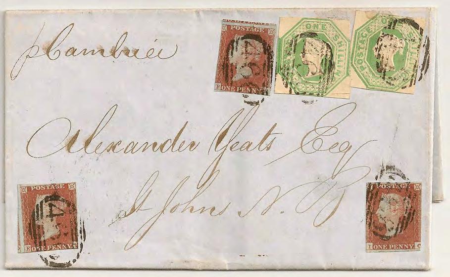 1849 APRIL 14, 1849: Liverpool, England to St. Johns, New Brunswick per Cunard Cambria.