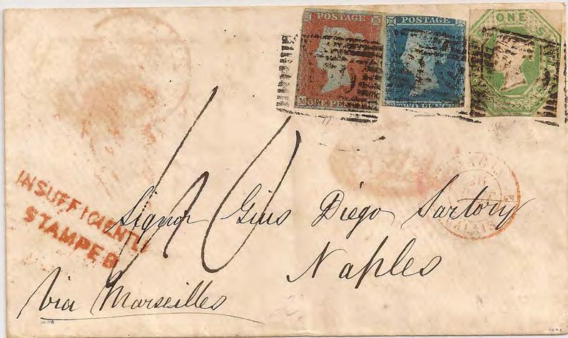AUGUST 23, 1851: Glasgow, Scotland to Naples, Kingdom of the Two Sicilies via Marseilles.