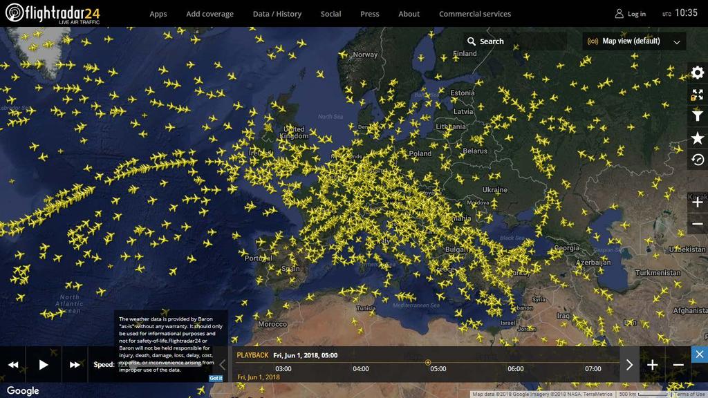 AIRSPACE CONGESTION ASYMMETRIC FLOW DISTRIBUTION 5-6 June, 2018 All Europe s main hubs are located in old 15 EU countries Sky over CEE has potential to accomodate growing traffic Central & Eastern