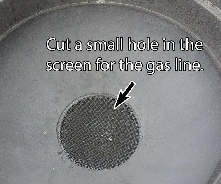 You will also need to have a gas valve located OUTSIDE the fire pit in order to shut off gas to the fire pit. We strongly recommend having a licensed contractor install your gas line.