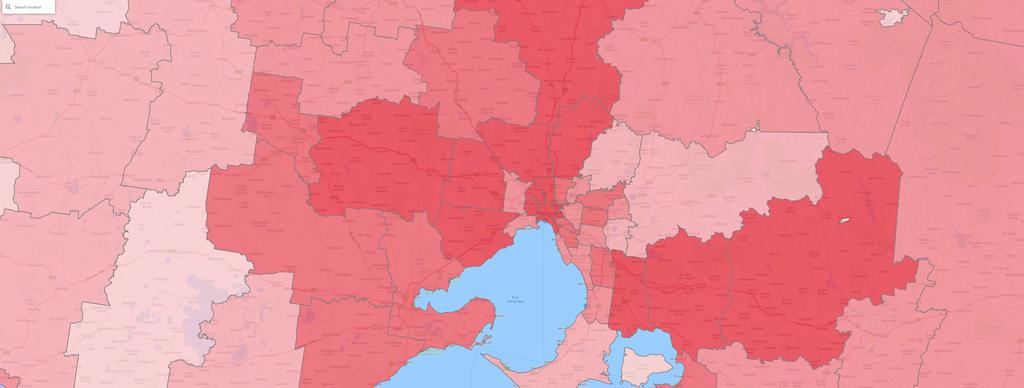 OVERSPILL INTO REGIONAL VICTORIA The fastest growing regions outside of Melbourne are expected to be in: Peri-urban (fringe) areas, such as Mitchell, Macedon Ranges, Moorabool and Baw Baw Major