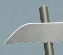 Triangular rod sharpens all types of serrations, plus awls