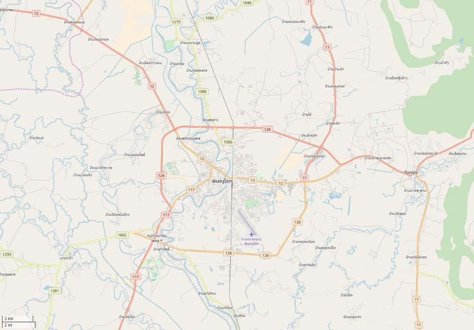 Location of Phitsanulok Station (wide) Sukhotai Phitsanulok City Population: Approx.