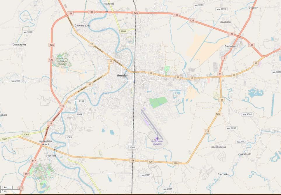 Location of Phitsanulok