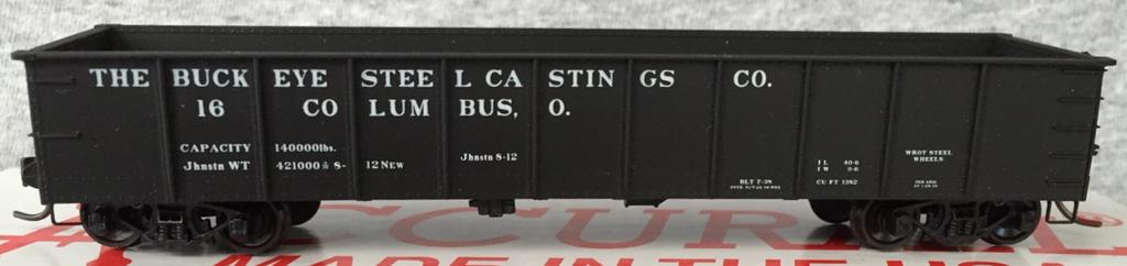 9 CONVENTION CARS Division 6 will be selling HO scale 41 Gondolas lettered for Buckeye Steel Castings, a Columbus firm and manufacturers of the Buckeye Trucks used by many railroads through the years.