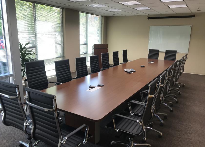 The VENTURE CONFERENCE ROOM is bright and spacious and ready for your next meeting.
