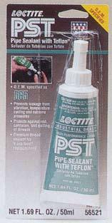 Seals and resists pressure in air, oil, diesel fuel and hydraulic systems. Remains pliable at higher and lower temps. Temp. range - 65ºF to 300ºF, resists common shop fluids. 1 oz. tube, carded.