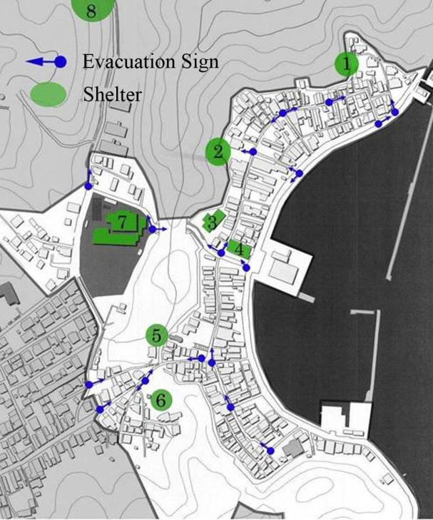 4. IMPROVEMENT PROPOSALS FOR A SHELTER LOCATION AND ESCAPE ROUTES According our detailed field survey, many problems to be solved were found on the currently designated evacuation shelter and escape