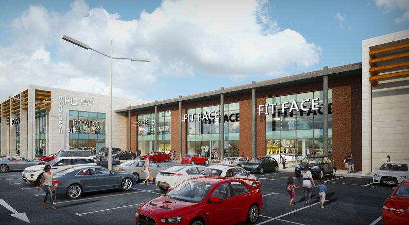 160,000 sq ft (14,865 sq m) of prime open A1 retail space Combined with Handforth Dean Retail Park, home to M&S and