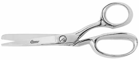 Exceptionally strong shears with lustrous chrome finish Hot drop forged carbon steel, hardened, tempered and precision