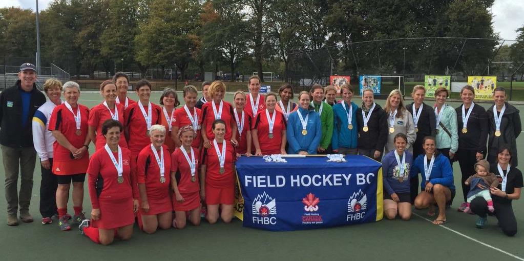 September 2: Americas Masters Games - Field Hockey Wright Field, UBC Commissioner Crawford with Brenda Rushton