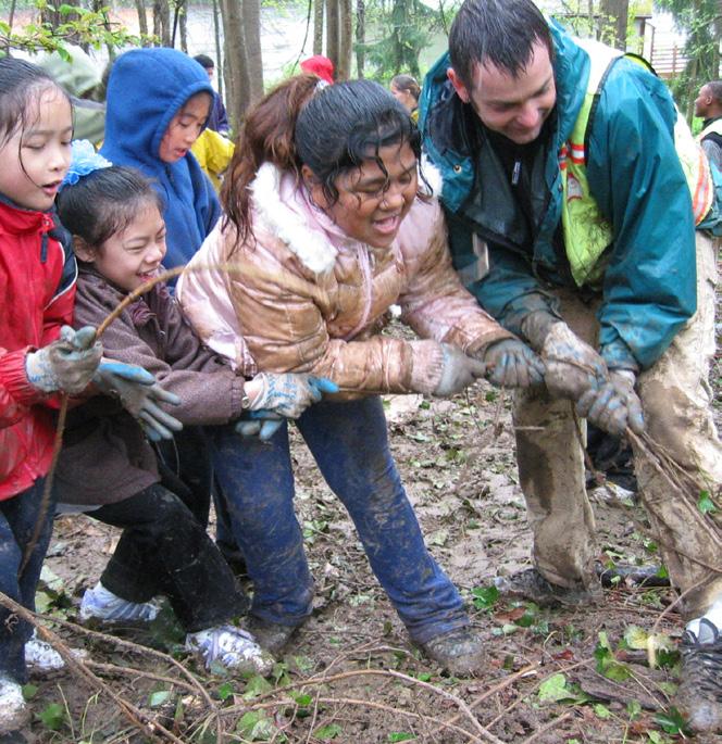 participants (ages 18-25) from across the United States and around the world to learn skills in community building, habitat restoration, and leadership.