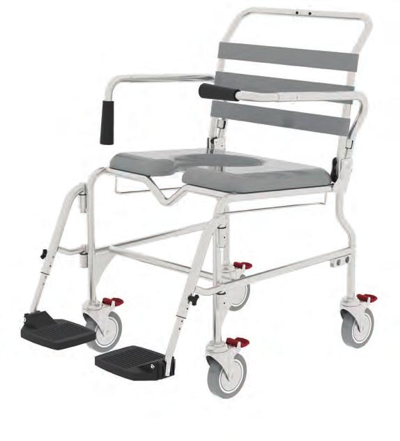 530MM SHOWER COMMODES Commode is registered in the ARTG, AUST R ARTG 286695 Weight Bearing Platform 8º backrest angle