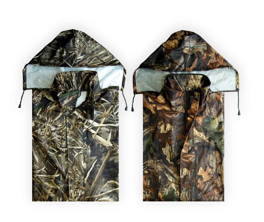 RAIN PROTECTION KELVIN MAX-5 KELVIN-F Camouflage rain suit made out of a water- windproof polyester fabric.