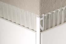TRIMS FOR WALL, FLOOR, AND COUNTERTOP APPLICATIONS 13 BLANKE EDGE PROTEC TOR TRIM BL ANKE EDGE PROTEC TOR TRIMS (PVC ) are designed to provide a decorative finis and protection to te outside corners