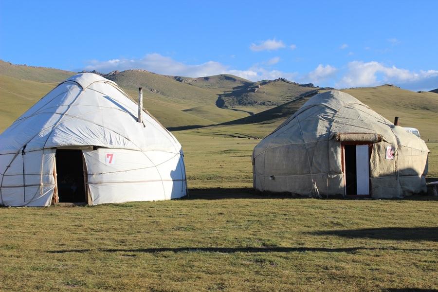 SONG KUL YURT CAMP This authentic yurt camp provides the ultimate adventure experience, sleeping in traditional nomadic tents beside the beautiful Son Kul.