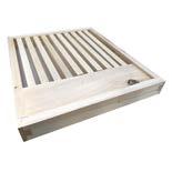 SLATTED RACK Sits in between of the bottom board and brood box, providing ventilation and