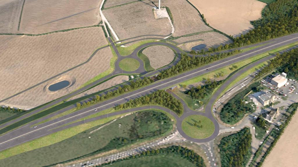 A30 Chiverton to Carland Cross Section C Zelah to Carland Cross junction LEGEND ¼¼¼¼¼ ¼¼¼¼¼NATIVE BULB PLANTING ¼¼¼¼¼ ¼¼¼¼¼LOWLAND MEADOW NEW ROAD ATTENUATION PONDS k 5a AND GRASSLAND WILDLIFE