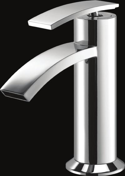 SIG-41011B Single Lever Basin Mixer without Popup Waste System with 450mm Long Braided Hoses