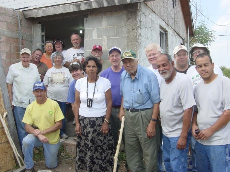 The fifteen mission workers found the home of Aurora & Juan Francisco Juarez totally hidden from view