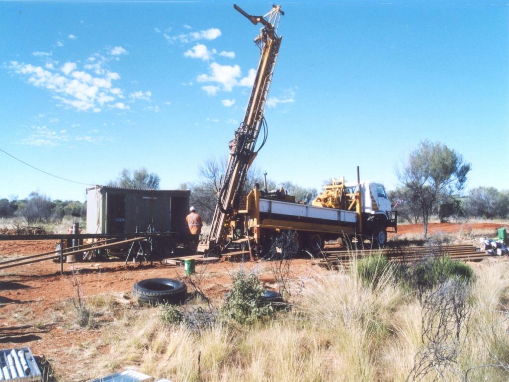 Arunta drilling at B1 Drilled July 2004