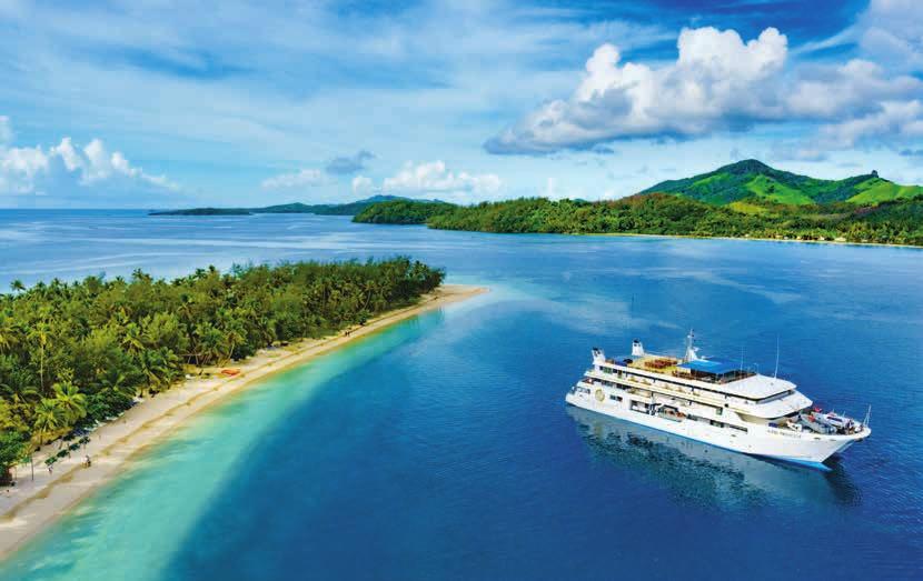 Escape to Paradise Cruise - 7 Nights The ultimate Blue Lagoon cruising experience of the magical Fiji Islands FRIDAY your 1st night - Modriki Island Bula! Welcome aboard Blue Lagoon Cruises.