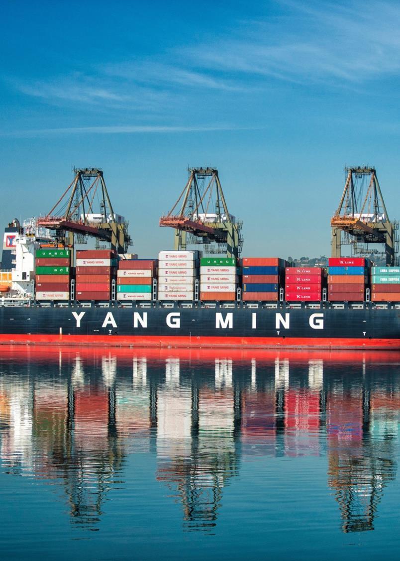 Yang Ming Terminal Berths 121-131 Current Specifications: Land area: 186 acres (75 hectares) Total berth