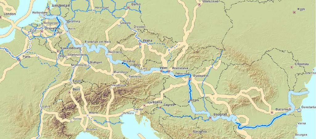 The Rhine/Meuse-Main-Danube waterway as TEN-T axis Priority Project 18: