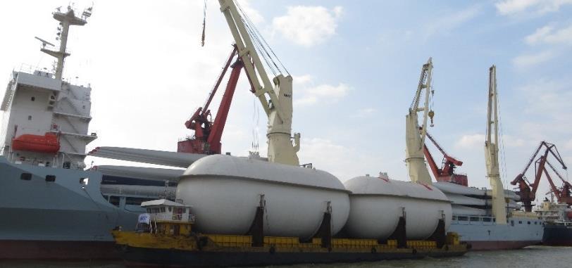 Typical types of tanks: C-Type Cylindrical for LNG carriers up to 15000m 3 C-Type