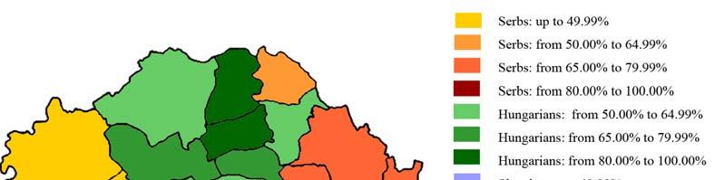 Position of minorities in Vojvodina Province 26 Interestingly enough there was the decrease of the share of those declaring themselves as Yugoslavs.