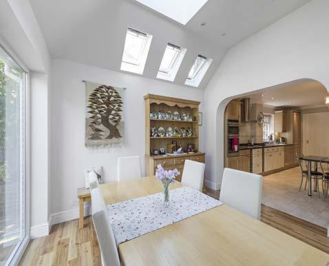 Five bedrooms, two with en suite bathrooms, and a family bathroom provide excellent accommodation for the growing family and are all accessed off the centrally located first floor landing.