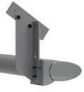 Cassita II Installation Extraction forces 1 standard wall bracket (150 mm) with ceiling bracket, 1 standard wall bracket (150 mm) with ceiling bracket per awning arm Fasteners: 8* in total 1 compact