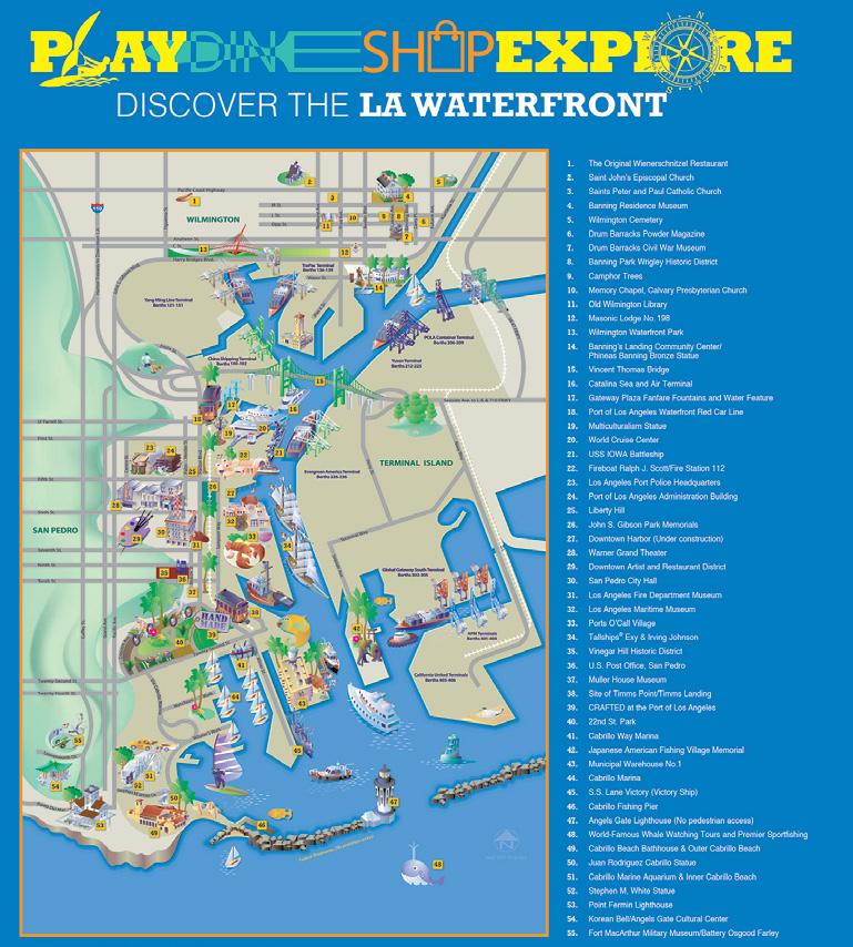 THE LA WATERFRONT 111 NORTH HARBOR BOULEVARD consists of a series