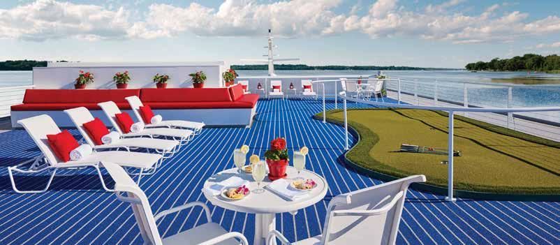Ship Amenities SHIPS BUILT IN THE USA ALL - AMERICAN CREW PASSENGER LOUNGES WITH PANORAMIC VIEWS ON EVERY DECK THE NEWEST MOST ENVIRONMENTALLY FRIENDLY FLEET OF SHIPS PUTTING GREEN ON THE TOP DECK