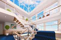 NEW CLASS OF MODERN RIVERBOATS: AMERICAN SONG BRAND NEW IN 2018 Grand views from our four-story glass-enclosed atriums Relax and reflect on