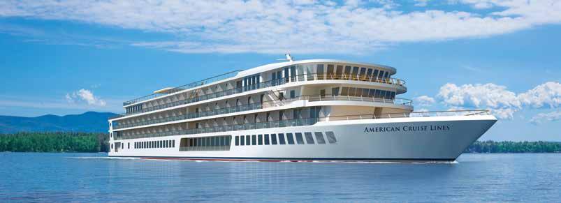 Small Ship Cruising Done Perfectly ADVANTAGES OF SMALL SHIP CRUISING AMERICAN CRUISE LINES Newest and largest fleet in the U.S. Fully stabilized ships for smooth travels Largest staterooms in class