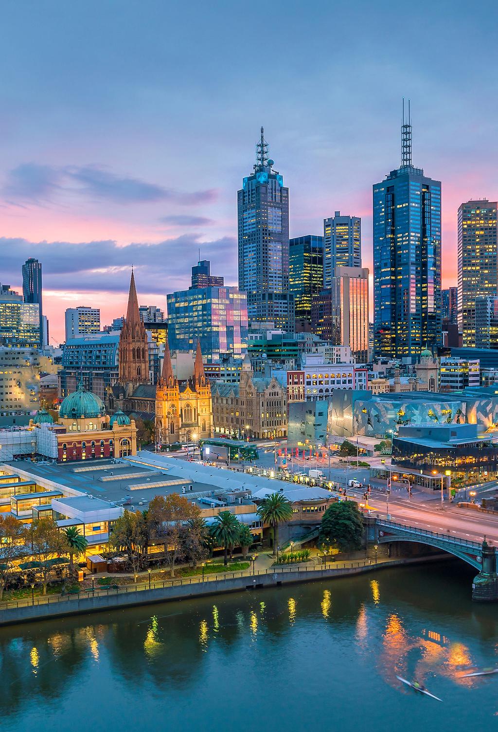 Overview Melbourne receives over 12.4 million overnight visitors from domestic and international markets per year.