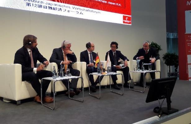 on the German-Japanese Economic Forum website, with a link to your homepage in the official Economic Forum program (print and online) in the event overview of HANNOVER MESSE (4 editions Dec.