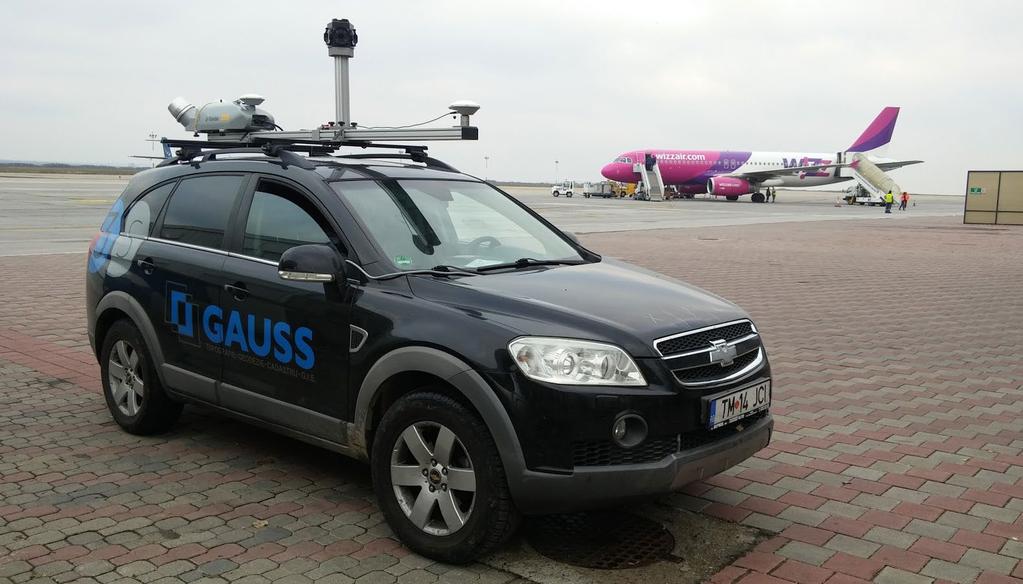 RISING PERFORMANCE Compact mobile mapping systems can be installed on small passenger cars. Civil aviation is an outlier.