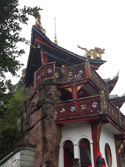 On this day we visited a 12-story pavilion and its hilltop temple along the Yangtze.