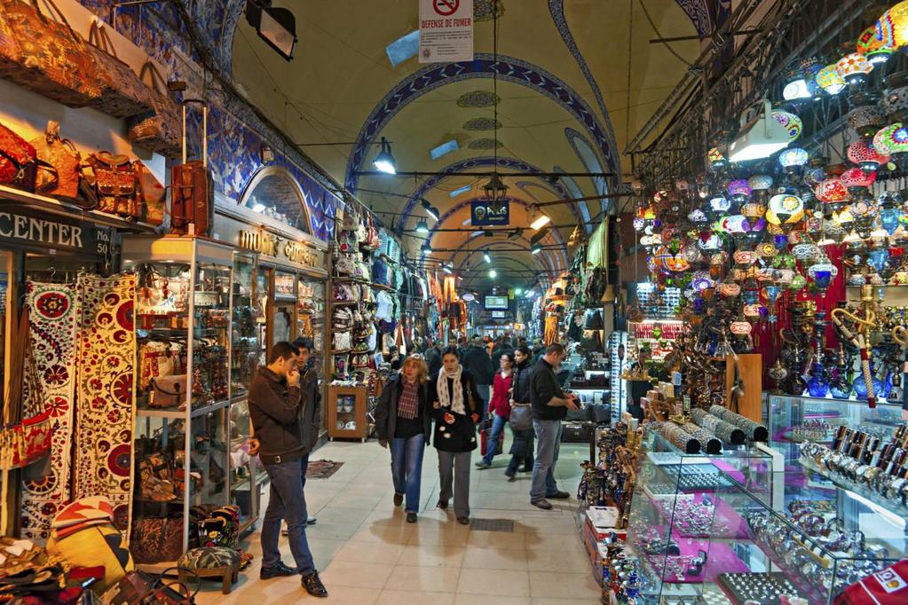 Grand Bazaar A huge undercovered bazaar and one of the most famous all over the world!