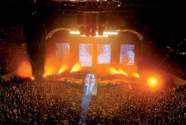 Concert arena, show stage always the right setting Live in concert. A space for sound and light.