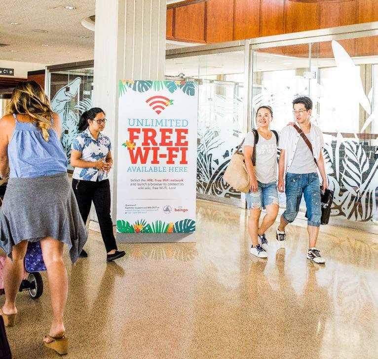 COVERSTORY Photo: Daeja Fallas What we wanted for the airport was free Wi-Fi, Ross Higashi, deputy director of airports for HDOT said.