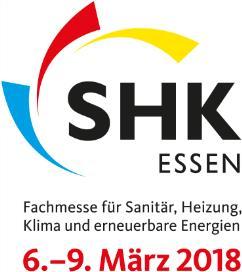 At a Glance: SHK ESSEN 2018 Trade Fair for Sanitation, Heating, Air Conditioning and Renewable Energies Dates March 6 to 9, 2018 Organiser Ideal Sponsor Cooperation Partners Messe Essen North