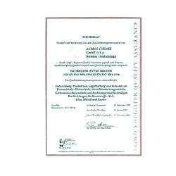 ISO-Kalibracijski certifikat za PCE-1000/HT-3000 Kalibacijski certifikat za naše mjerače tvrdoće PCE-1000 i HT-3000-serije, često potreban za ispunjavanje ISO 9000 sustava.